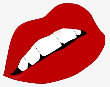 Lips Clipart Coloring Page - Red Lips Clip Art Free, HD Png Download, Transparent PNG