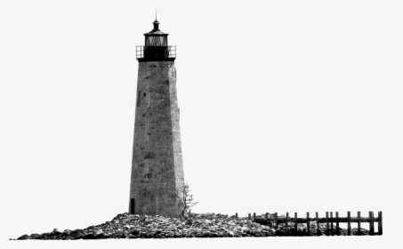 Lighthouse Black And White Monochrome Photography - Lighthouse Png, Transparent Png, Transparent PNG