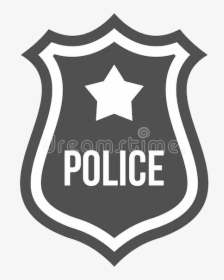 Police Badge Clipart Clipartioncom Transparent Png - Silhouette Police Badge Vector, Png Download, Transparent PNG