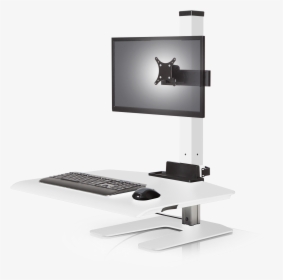 Sit Stand Winston Wnst 1 232 Front Right 1 - Desk, HD Png Download, Transparent PNG