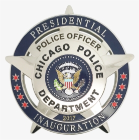 Chicago Police Star Presidential Inaguration Badge - Chicago Police Rank, HD Png Download, Transparent PNG