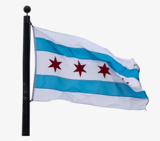 Chicago Flag On Pole, HD Png Download, Transparent PNG