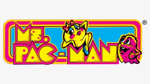Ms Pac Man Arcade Marquee, HD Png Download, Transparent PNG