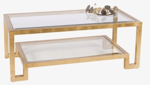 Winston G - Rectangle Gold Glass Coffee Table, HD Png Download, Transparent PNG