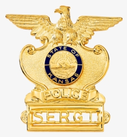 Police Badge With Eagle And Applied Characters - Emblem, HD Png Download, Transparent PNG