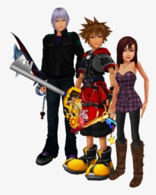 Sora Riku And Kairi Are Best Друзья Together - Kingdom Hearts Sora And Friends, HD Png Download, Transparent PNG