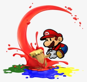 Mario - Mario Bros Color Splash, HD Png Download, Transparent PNG
