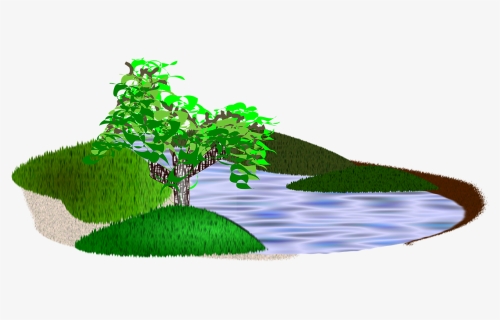 Pond, Lake, Nature, Grass, Natural, Tree, Scenery - Png Download Small Images Nature, Transparent Png, Transparent PNG