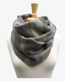 Spring Green, Moss Green And Grey Woven Infinity Scarf - Scarf, HD Png Download, Transparent PNG