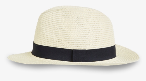 Straw Hat White - Fedora, HD Png Download, Transparent PNG