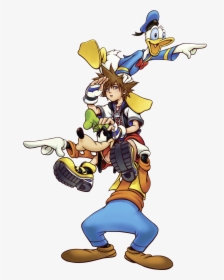 Kingdom Hearts Sora Donald Goofy, HD Png Download, Transparent PNG