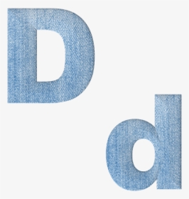 Fabric, 3d, Denim, Alphabet, Letter D, Font, Text, - Transparent 3d Alphabet Letters, HD Png Download, Transparent PNG