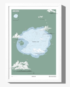 Rkr Crater Lake Nautical Map Boathouse Collection, HD Png Download, Transparent PNG