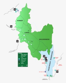 Dinkey Lakes Map - Atlas, HD Png Download, Transparent PNG