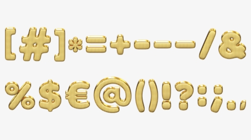 Gold 3d Font Alphabet - Gold, HD Png Download, Transparent PNG