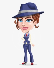 Lucia The Gangster Woman - Cartoon Image Of Female Gangster, HD Png Download, Transparent PNG