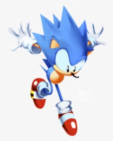Sanic Drawing Metal Transparent Png Clipart Free Download - Toei Sonic Vs Hesse Sonic, Png Download, Transparent PNG