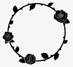 #black #rose #rosa #blackrose #freetoedit #roseframe - Black Rose Circle Png, Transparent Png, Transparent PNG