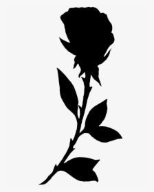 Rose Silhouette Transparent Background, HD Png Download, Transparent PNG
