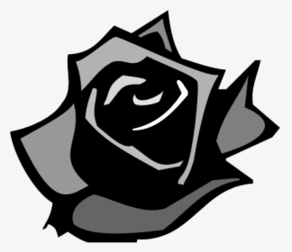 Clip Art Black Rose Drawing - Black Rose Writing Logo, HD Png Download, Transparent PNG
