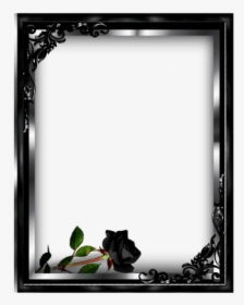 Frame, Black Rose, Picture Design, Border - Mesaj De Multumiri Pt Condoleante, HD Png Download, Transparent PNG