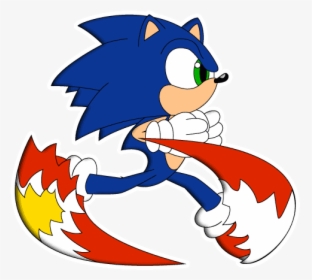 Sonic Hedgehog Running Moving, HD Png Download, Transparent PNG