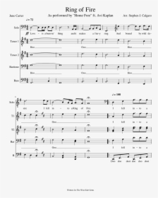 Ring Of Fire Home Free Ttbb - Home Free Ring Of Fire Sheet Music, HD Png Download, Transparent PNG