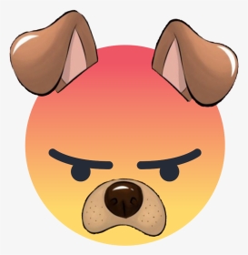 Transparent Annoyed Clipart - Angry Dog Emoji, HD Png Download, Transparent PNG
