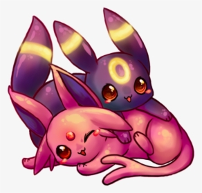Cute Espeon And Umbreon, HD Png Download, Transparent PNG