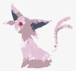 Espeon Paint Splatter Graphics By Hollyshobbies On - Illustration, HD Png Download, Transparent PNG