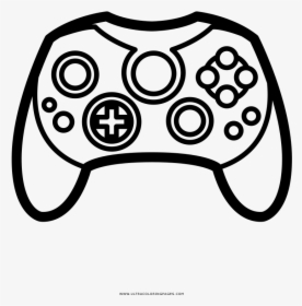 Video Game Controller Coloring Page - Controles De Xbox Para Colorear, HD Png Download, Transparent PNG