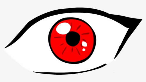 Eye, Anime, Iris, Girl, Person, Cartoon, White, Red - Circle, HD Png Download, Transparent PNG