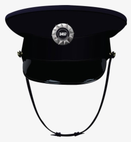 Police Cap Icon - Transparent Background Png Police Captain Cap Transparent, Png Download, Transparent PNG