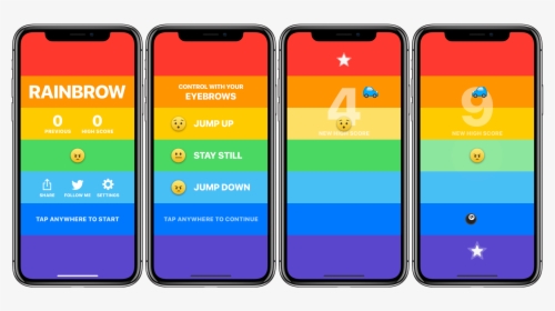 Iphone X Wallpaper Rainbow, HD Png Download, Transparent PNG