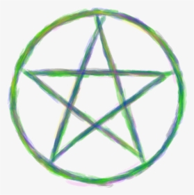 Transparent Pentacle Clipart - Moon And Pentagram Tattoo, HD Png Download, Transparent PNG