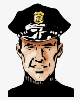Headgear,facial Hair,hat - Policeman Clip Art, HD Png Download, Transparent PNG