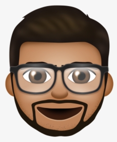 Transparent Clinking Glasses Clipart - Emoji With Beard And Glasses, HD Png Download, Transparent PNG
