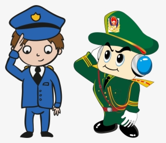 Police Officer Cartoon Peoples Police Of The Peoples - Dibujos Animados De Una Republica, HD Png Download, Transparent PNG