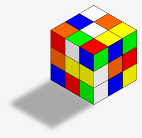 Rubix Cube Clipart Free Clip Art Images - Rubik's Cube Drawing, HD Png Download, Transparent PNG