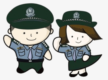 Cartoon Police Child - 卡通 警察, HD Png Download, Transparent PNG