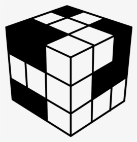 Rubiks Cube Coloring Page, HD Png Download, Transparent PNG