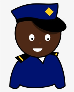 Fictional Character,artwork,smile - Cartoon Drawing Police Hat, HD Png Download, Transparent PNG