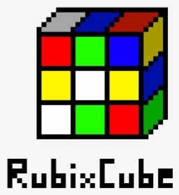 Pixel Art Rubik's Cube, HD Png Download, Transparent PNG