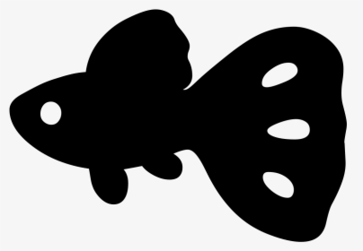 Transparent Fish Emoji Png - Fish Emiji Black And White, Png Download, Transparent PNG