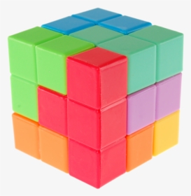 Cube 3d Puzzle Blocks, HD Png Download, Transparent PNG