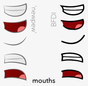 Mouth Smile Clip Art - Bfdi R Mouth, HD Png Download, Transparent PNG