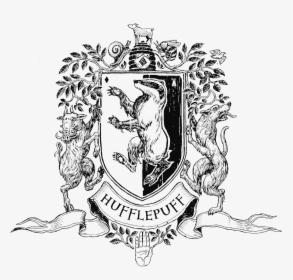 Years Of Art - Hufflepuff Crest Black And White, HD Png Download, Transparent PNG