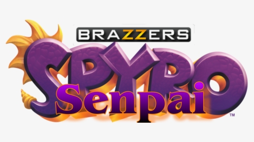 #brazzers #spyrothedragon #senpai - Graphic Design, HD Png Download, Transparent PNG