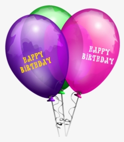 Birthday Balloons Png - Birthday Balloon Transparent Background, Png Download, Transparent PNG