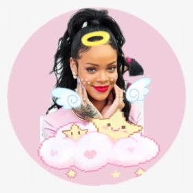 Rihanna Pink Dress Red Lipstick, HD Png Download, Transparent PNG